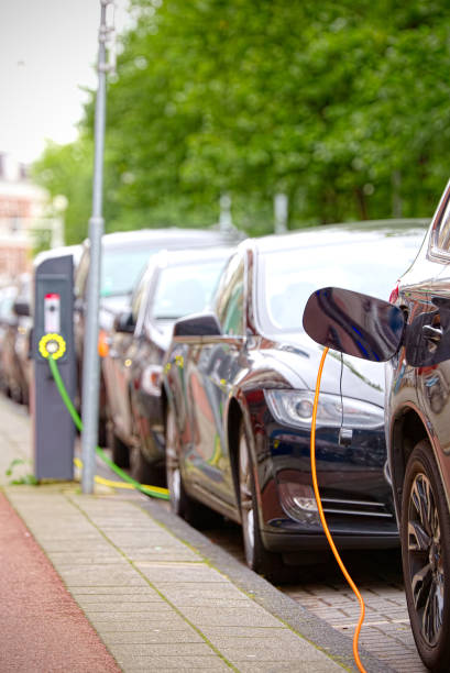istock Electric cars charging on the road 837220660