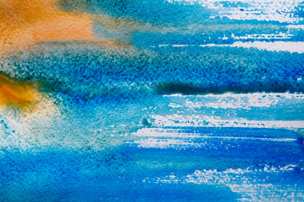 istock Abstract watercolor hand painted background 837229358
