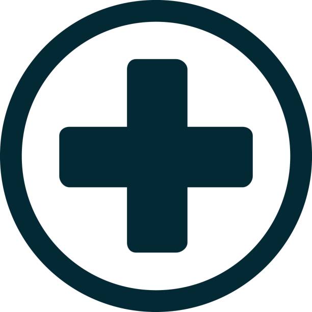 ilustrações de stock, clip art, desenhos animados e ícones de medical cross icon - medical cross