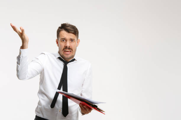 istock The troubled businessman looking at camera 837244800