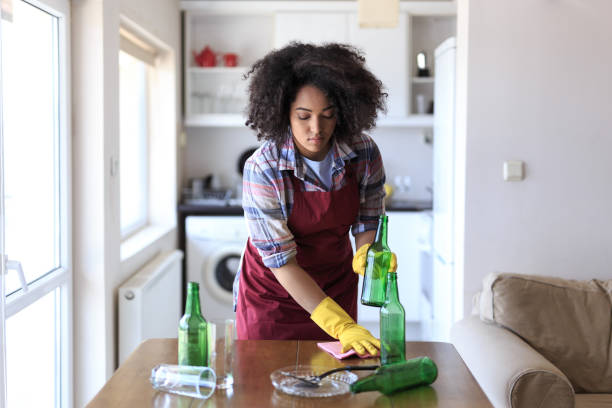 istock Young Woman Cleaning Kitchen 837255684