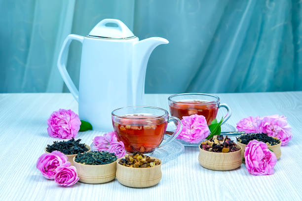 istock tea, fruit tea, Cup of tea, various kinds of tea, tea on the table 837259916