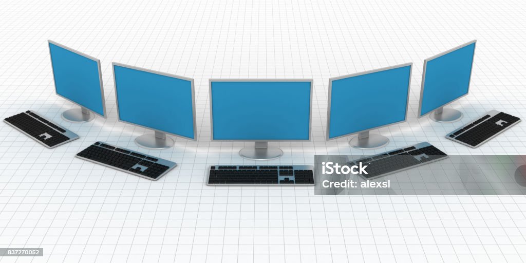 Computer Network Security Firewall Cyber Data Center Stock Photo ...