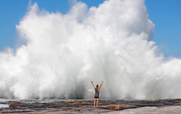 istock Wave crush man water sea ocean power forse shore 837277514