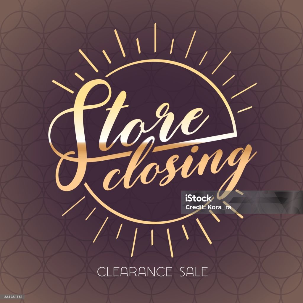 Store Closing Graphics Store Closing Vector Banner Illustration Stock Illustration - Download ...