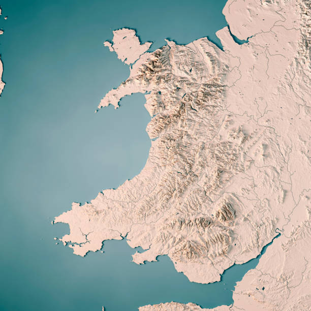 istock Wales Country 3D Render Topographic Map Neutral 837320566