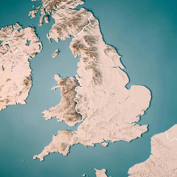 istock England Country 3D Render Topographic Map Neutral Border 837322356
