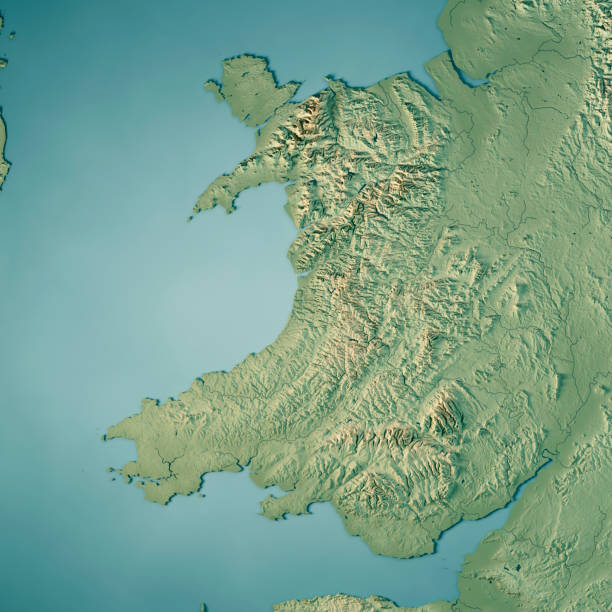 istock Wales Country 3D Render Topographic Map 837323634