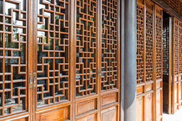 istock Chinese antique door 837328546