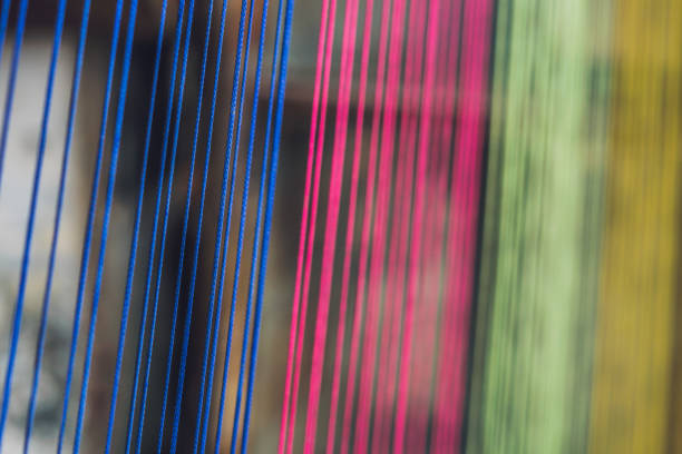 istock Multicolor thread silks dye from natural color material for woven silk handicraft 837329394