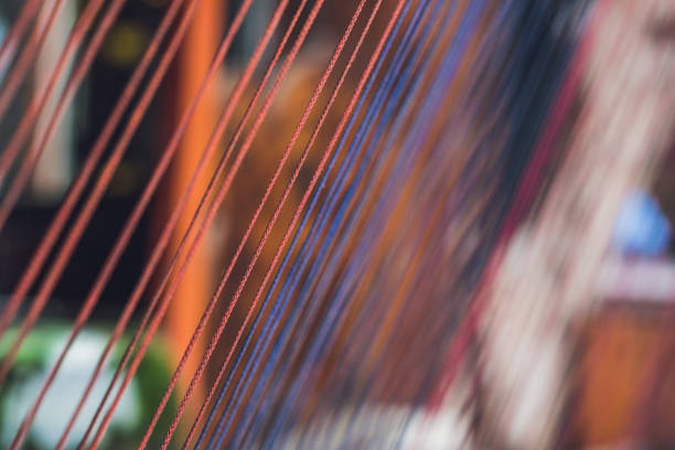 istock Multicolor thread silks dye from natural color material for woven silk handicraft 837329438