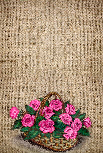 istock basket of pink  roses 837345690