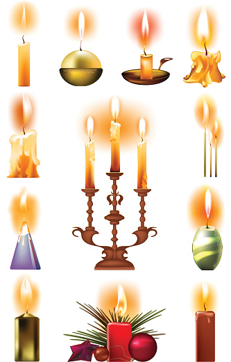 Free download of Candle Fire White Cartoon Flame Wax Vector Graphic