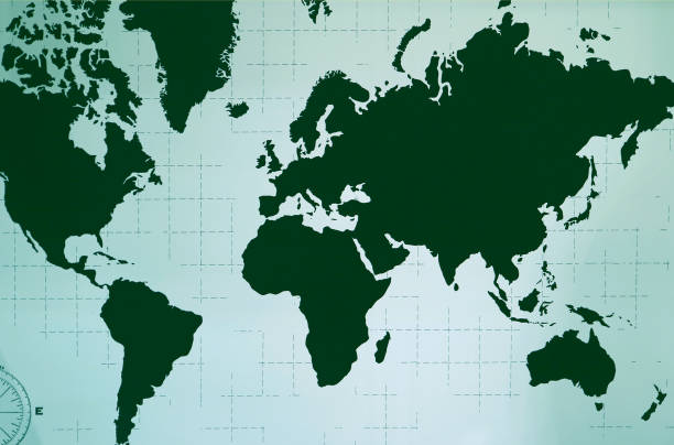 istock World Atlas in Deep Green Color 837357738