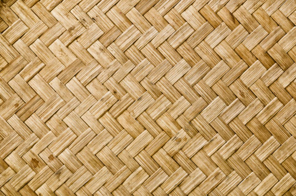 istock Vintage Thai Style Bamboo texture background. 837359798