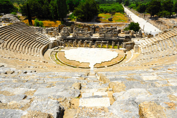 istock A View Of Ephesus Ancient City Amphitheatre 837370200