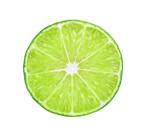istock half of fresh lime isolated on white background 837370870