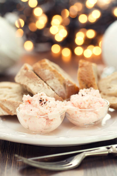 istock seafood pate with bread on white plate 837371600
