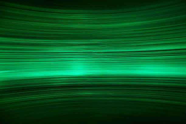 네온 파이버 광섬유 흐르는 빛 - fiber optic technology abstract green 뉴스 사진 이미지