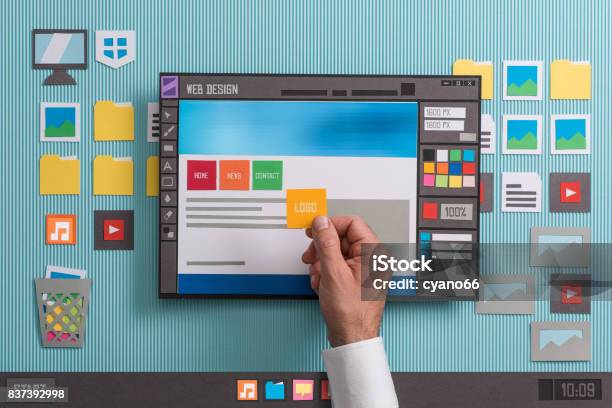 Web Design Software Stock Photo - Download Image Now - Web Page, Design, Editor