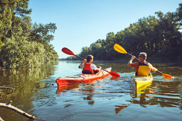 istock A canoe trip on the river in the summer. 837402104