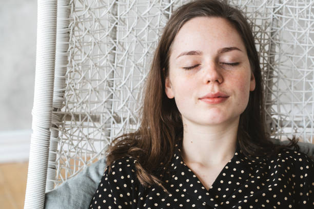 istock Beautiful woman sleeping relax home 837417736