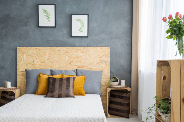 istock Wooden decoration in bedroom 837421486