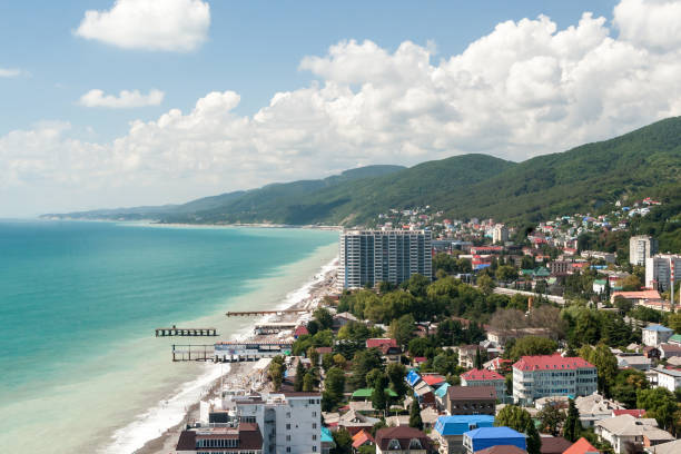 istock view of the resort coastal community from height 837422302