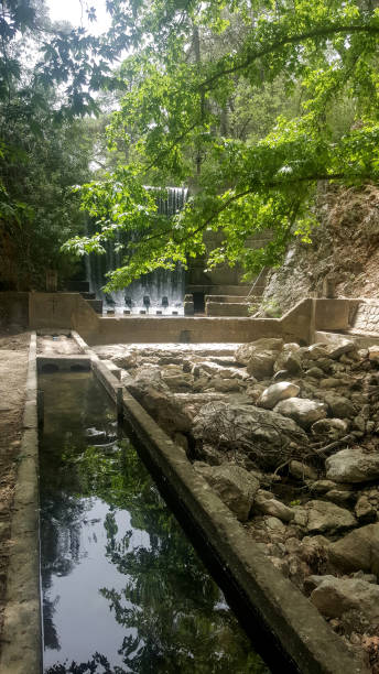istock river at Seven springs in Rhodes Greece 837428954