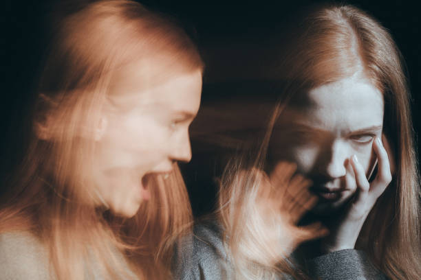 istock Woman having hallucinations 837439874
