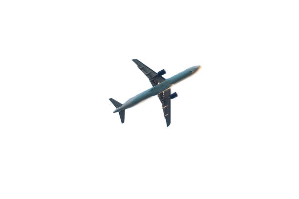 istock Passenger big airplane, isolated on white background 837444620