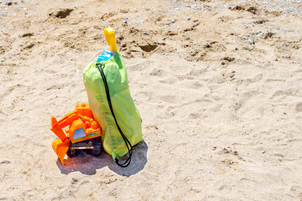 istock Summer time on beach and toys. Vacation 837461762