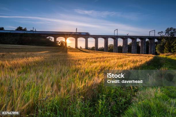 Trainieren Sie Auf Fluß Aln Viadukt Stockfoto und mehr Bilder von Eisenbahn - Eisenbahn, Vereinigtes Königreich, Ländliches Motiv