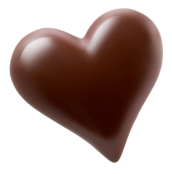 istock chocolate heart isolated on a white background 837478558