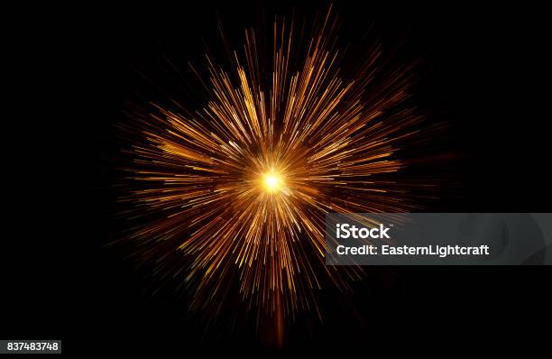 Photo libre de droit de Galaxie De Supernova Soleil Étoile Or banque d'images et plus d'images libres de droit de Exploser - Exploser, Feu d'artifice, Fond noir