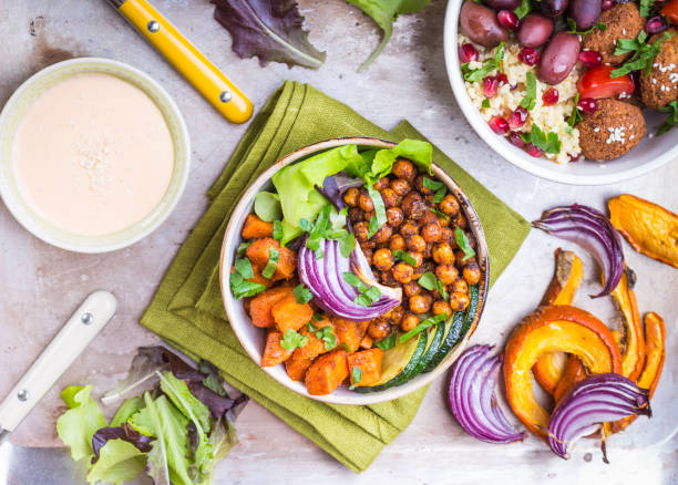 istock Healthy vegetarian salads 837489556