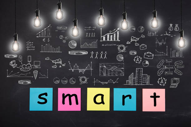istock Business concept - sketch with schemes and graphs on chalkboard 837505614
