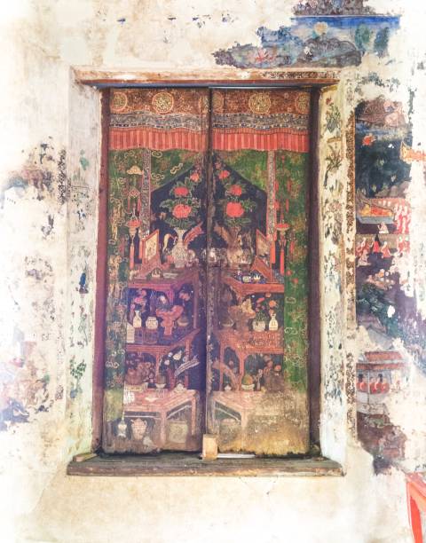 istock Ancient Painting Doors At 