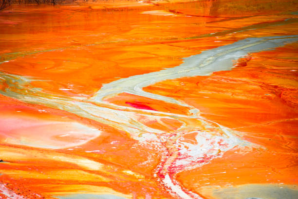 istock Pollution water with cooper mining residuals, Geamana, Romania 837519590