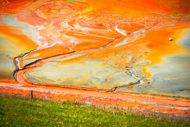 istock Pollution water with cooper mining residuals, Geamana, Romania 837519748