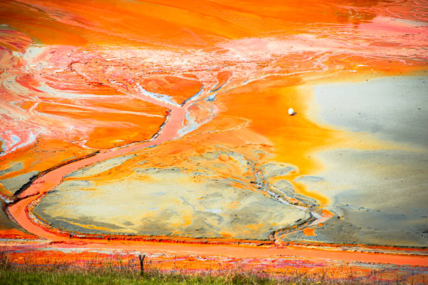 istock Pollution water with cooper mining residuals, Geamana, Romania 837519792