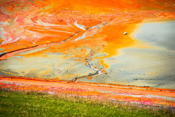 istock Pollution water with cooper mining residuals, Geamana, Romania 837519836