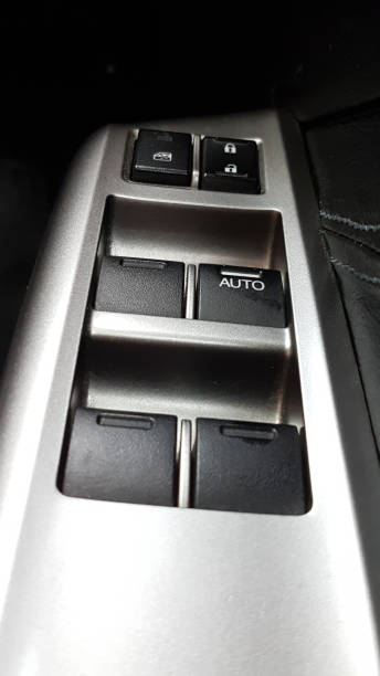 istock Side dashboard of mirror controller of automate car 837546174