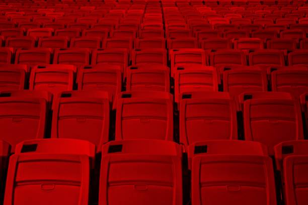 istock Stadium Chairs in Red and Black 837550806