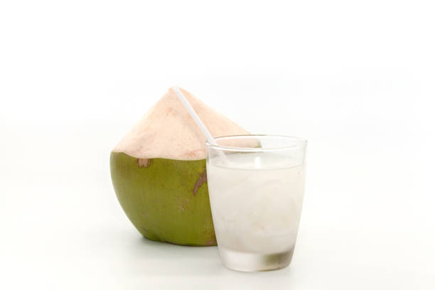istock coconut and coconut juice on white background 837556910
