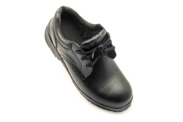 istock Safety shoes on white background. 837565088