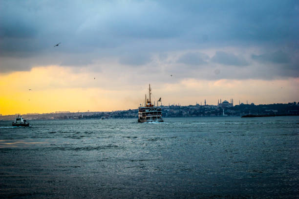 istock Istanbul city ferry and beautiful coastal views 837565928
