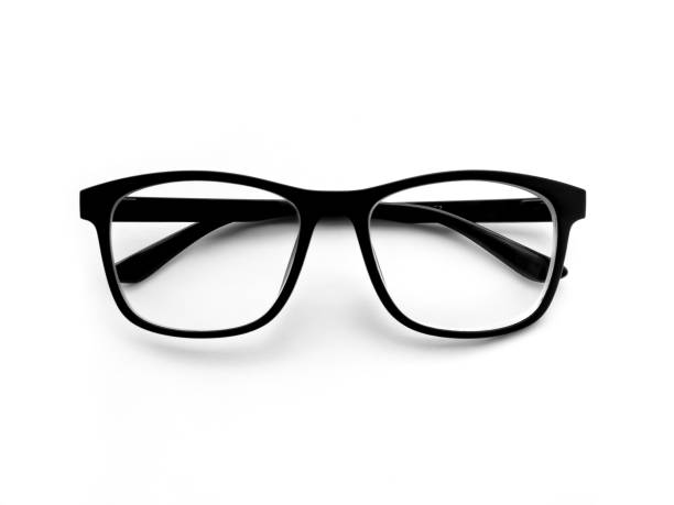 lunettes sur fond blanc - visual art photos photos et images de collection