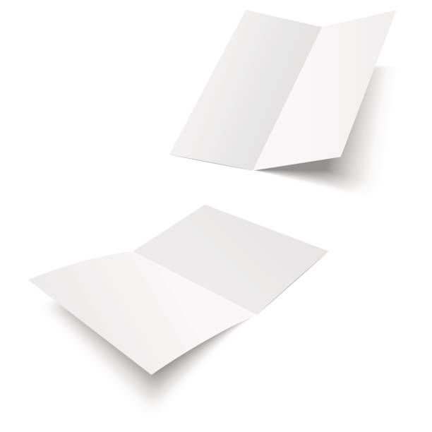 istock Mock up opened magazine, journal, booklet, postcard, flyer, business card or brochure . Vector Illustration 837605130