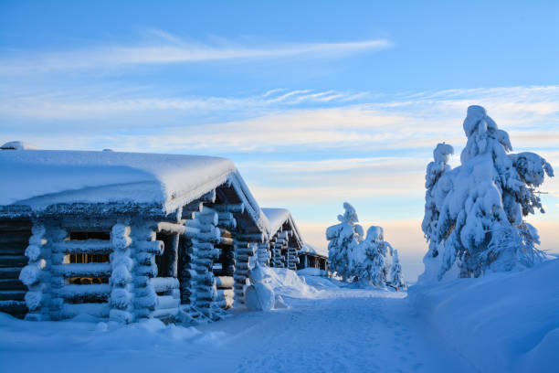 istock Tourist resort in Lapland Finland 837627766
